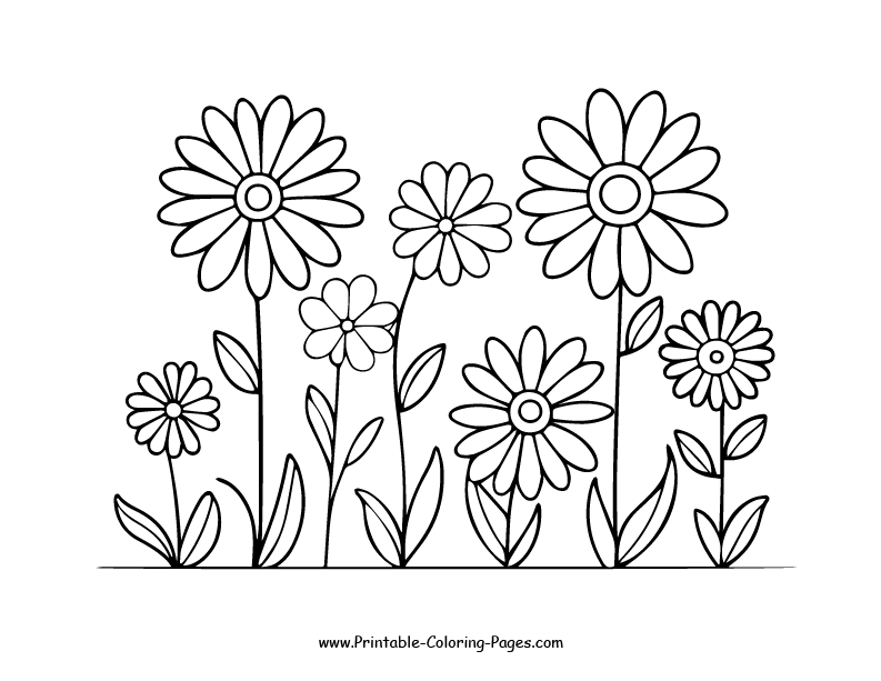 Flowers Coloring Pages