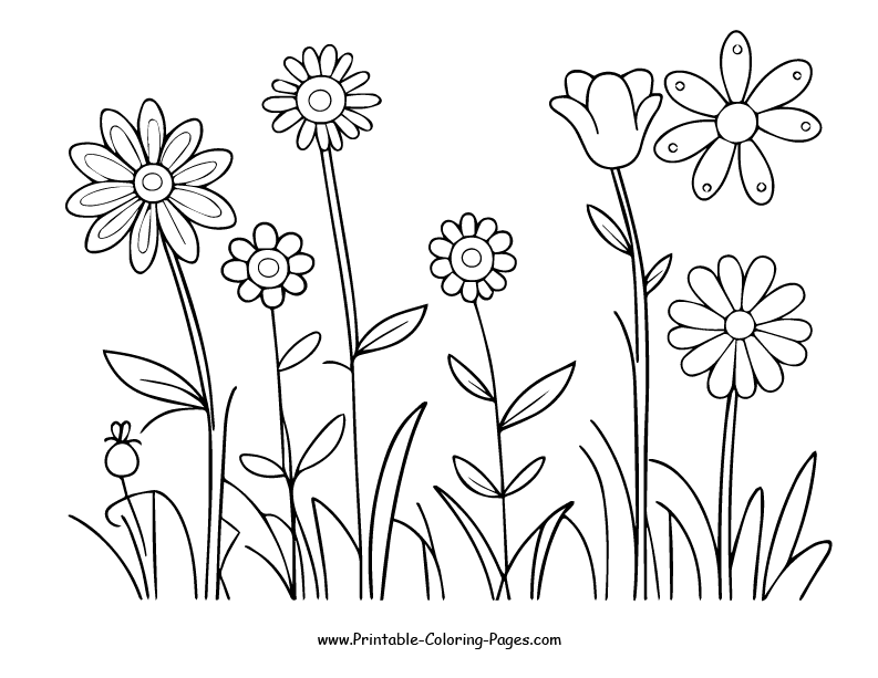 Flowers Coloring Pages