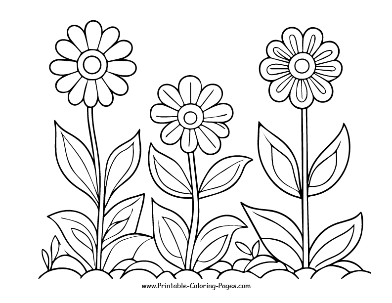 Flowers Coloring Pages