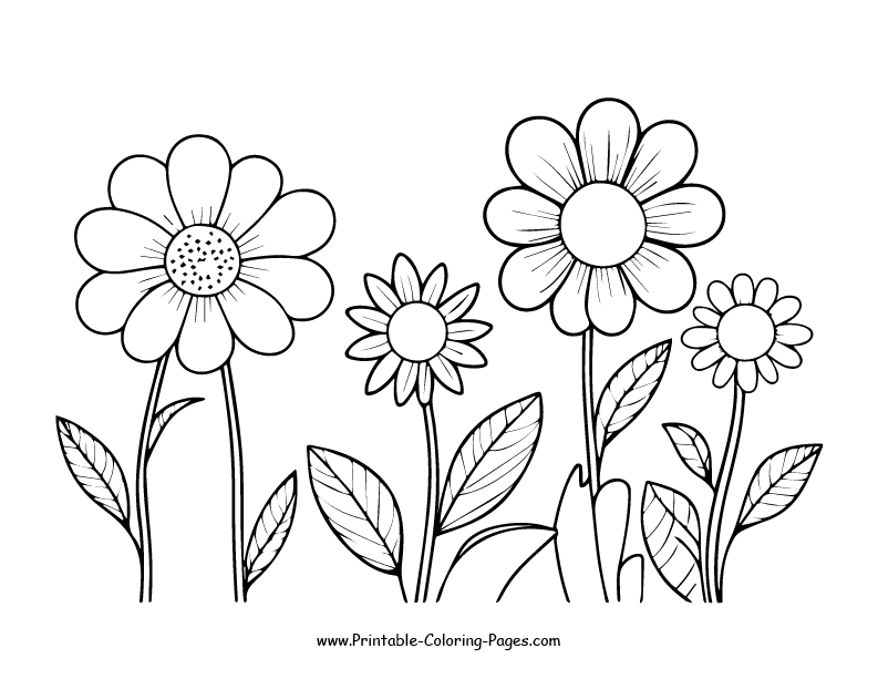 Flowers Coloring Pages