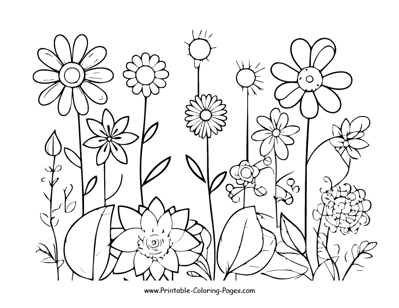 Flowers Coloring Pages