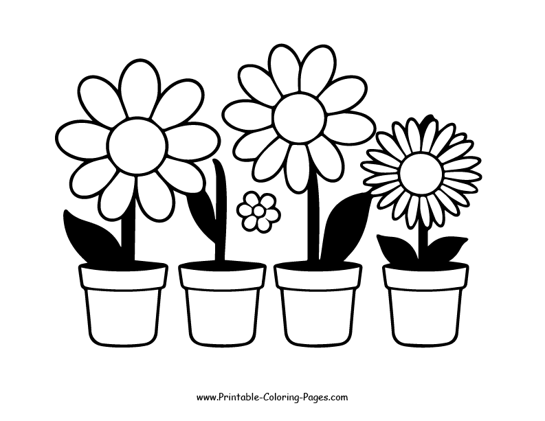 Flowers Coloring Pages