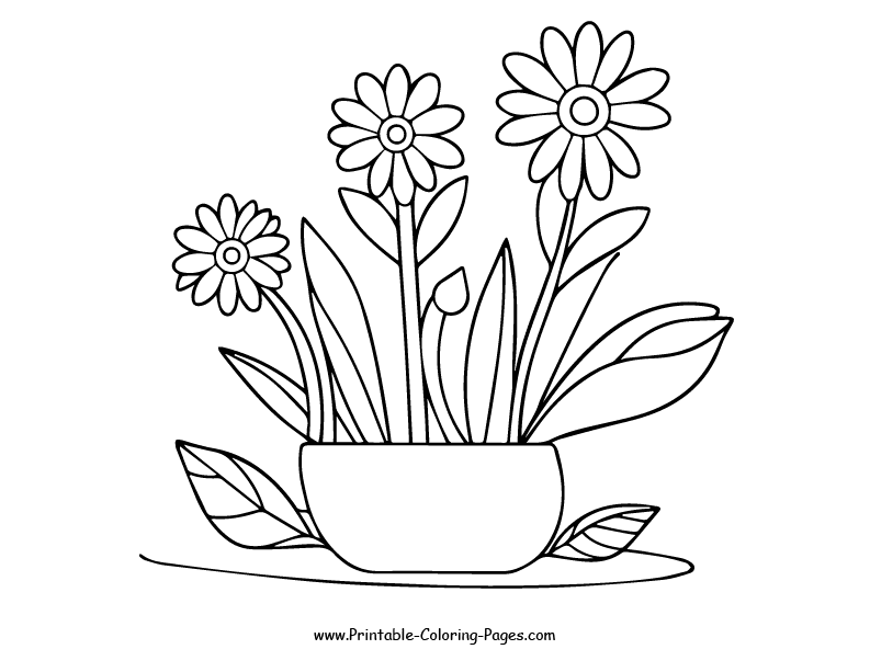 Flowers Coloring Pages