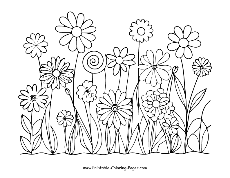 Flowers Coloring Pages