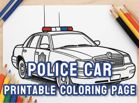 Police Care Coloring Page