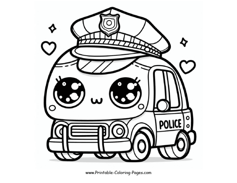 20 Thrilling Police Car Printable Coloring Pages: Sparking Creativity ...