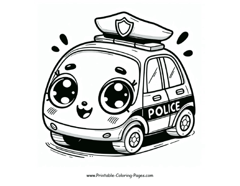 20 Thrilling Police Car Printable Coloring Pages: Sparking Creativity ...