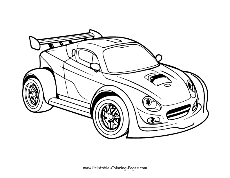 Racing car Coloring Page