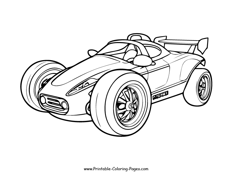 Racing car Coloring Page