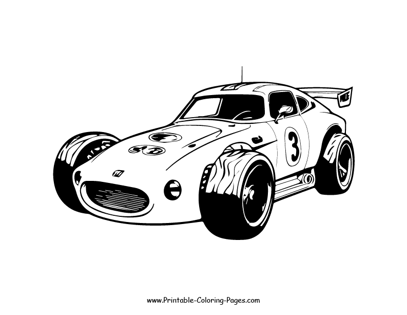 Racing car Coloring Page