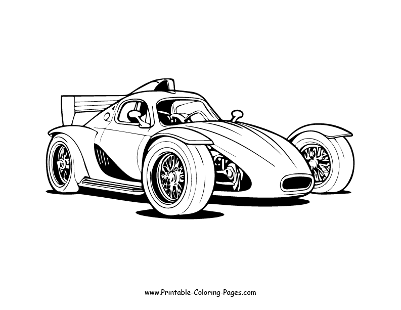 Racing car Coloring Page