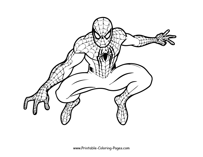 Spiderman Coloring Page