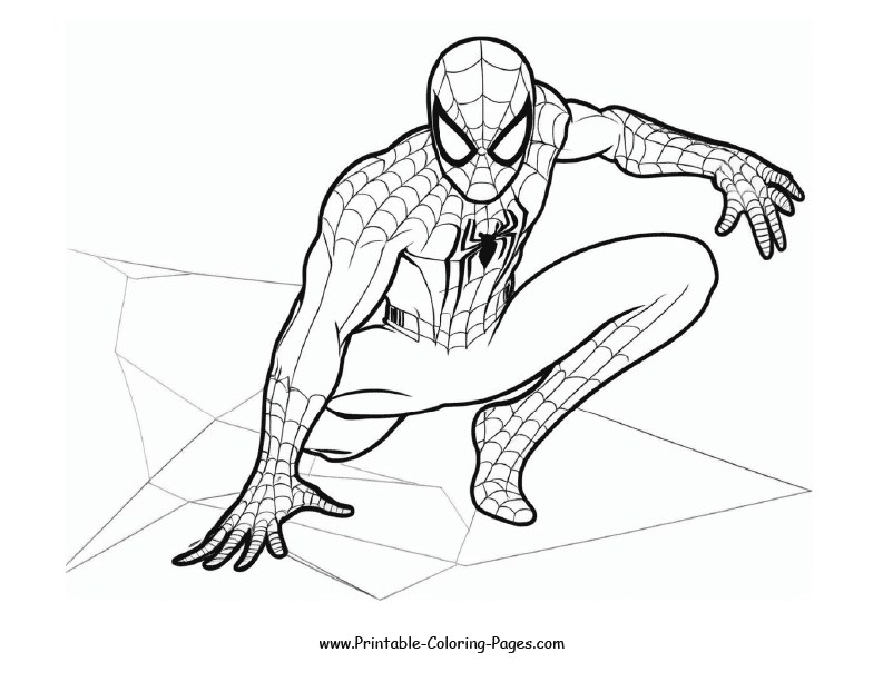 Spiderman Coloring Page