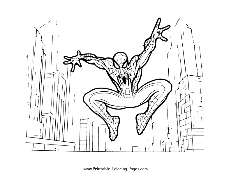 Spiderman Coloring Page