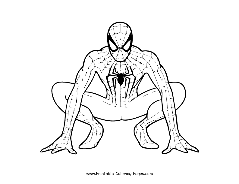 Spiderman Coloring Page