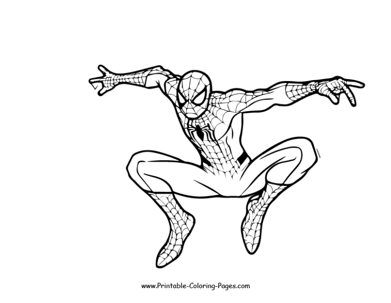 Discover The Joy Of Spiderman Coloring - Spiderman Www Printable Coloring Pages.com 18 768x594 