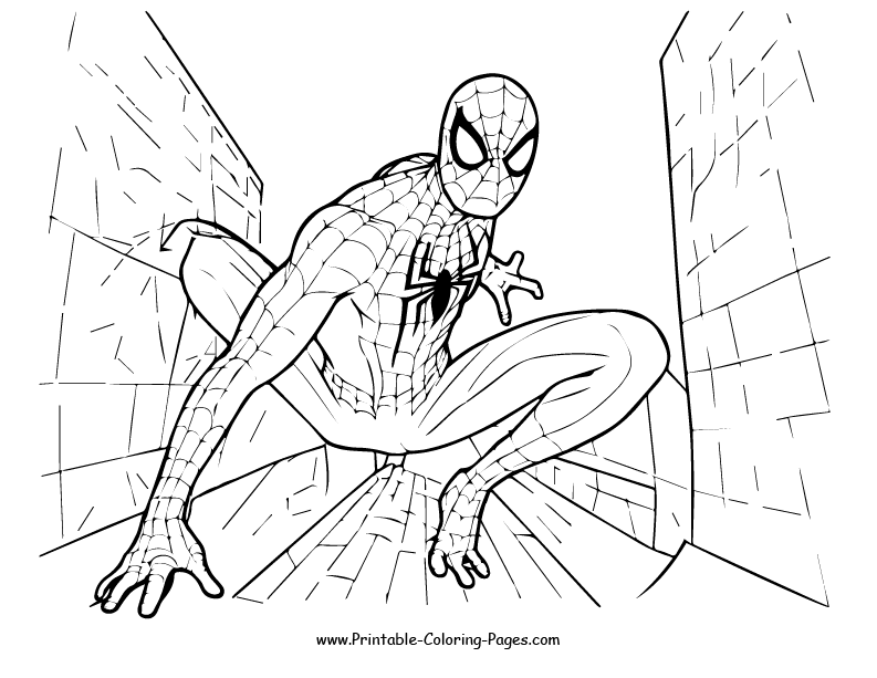 Spiderman Coloring Page