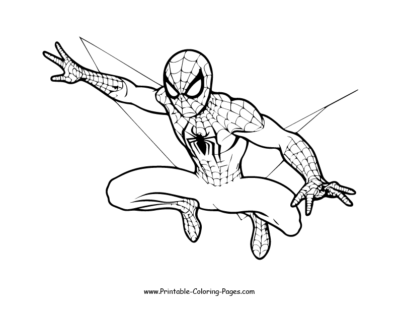 Spiderman Coloring Page