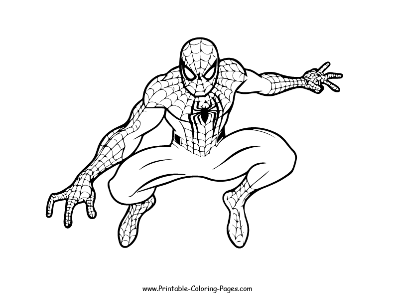 Spiderman Coloring Page