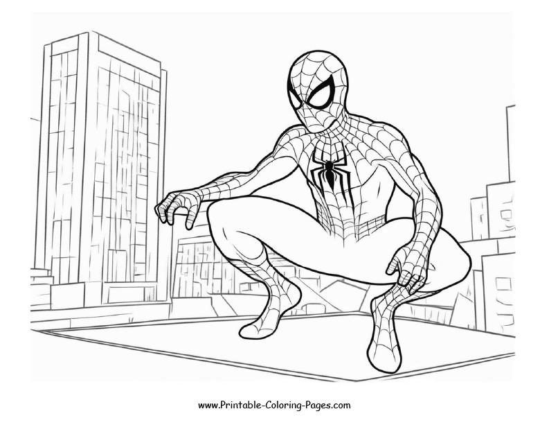 Spiderman Coloring Page