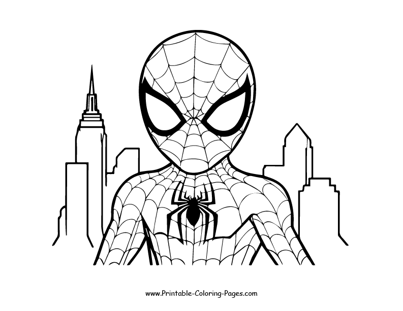 Spiderman Coloring Page