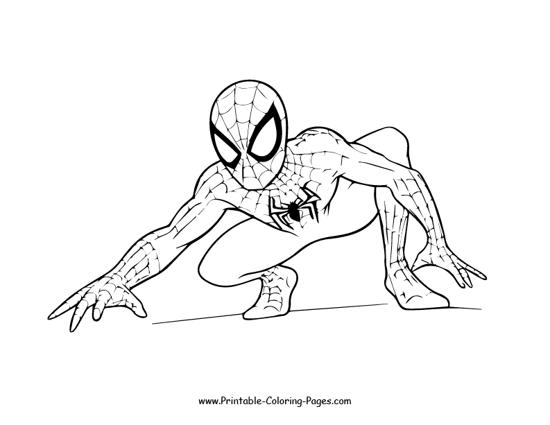 Spiderman Coloring Page