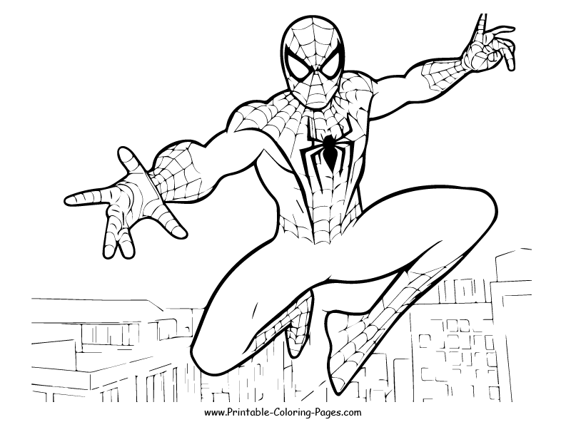 Spiderman Coloring Page