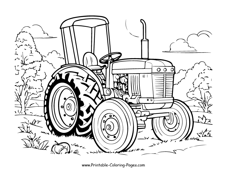 Tractors Coloring Pages
