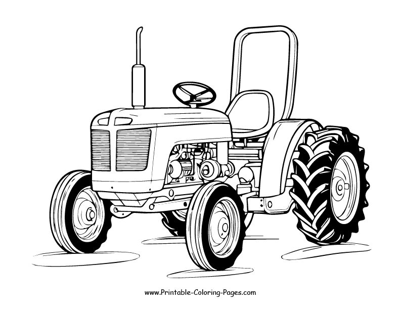 Tractors Coloring Pages