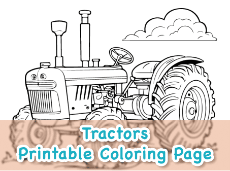 Tractor Coloring page