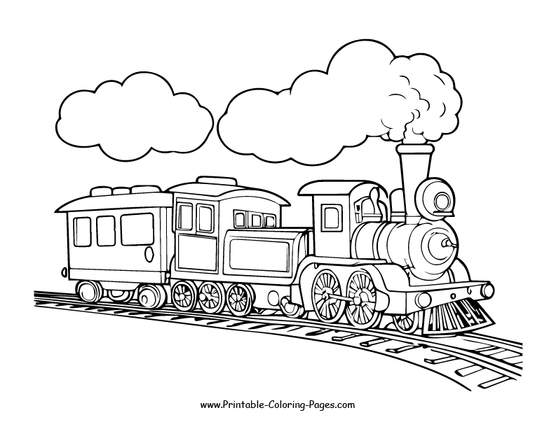 Train www printable coloring pages.com 18