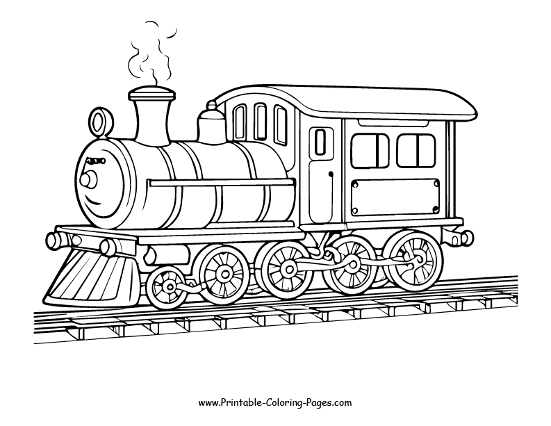Train www printable coloring pages.com 20