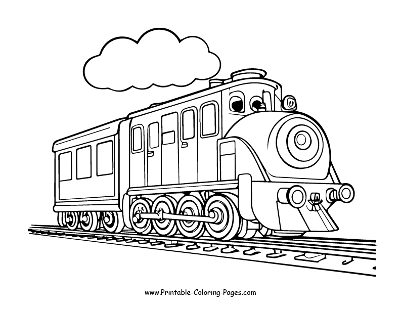 Train www printable coloring pages.com 23