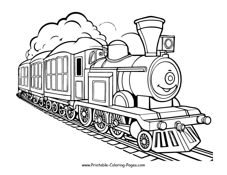 Train www printable coloring pages.com 24