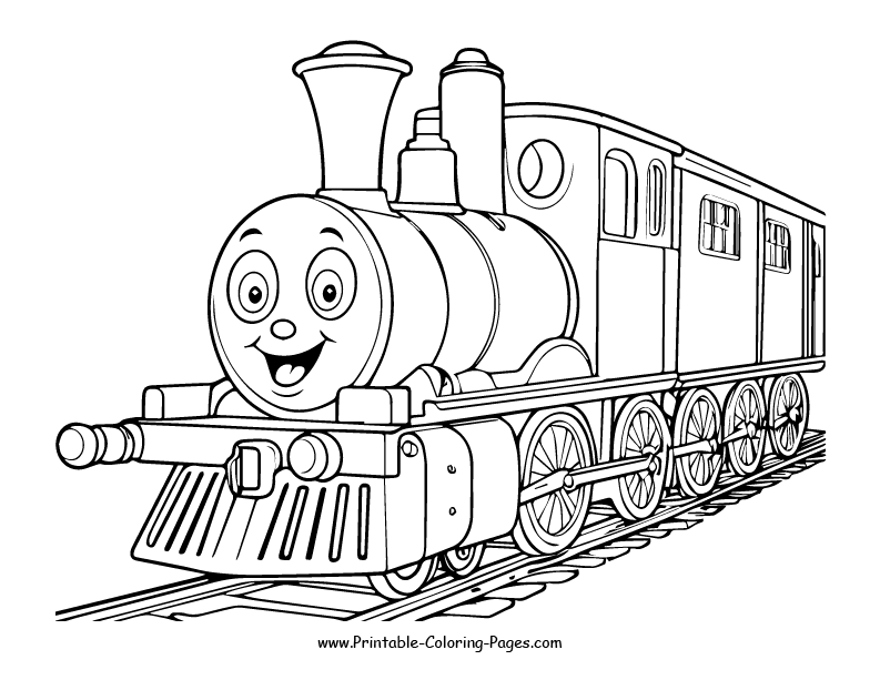 Train www printable coloring pages.com 25