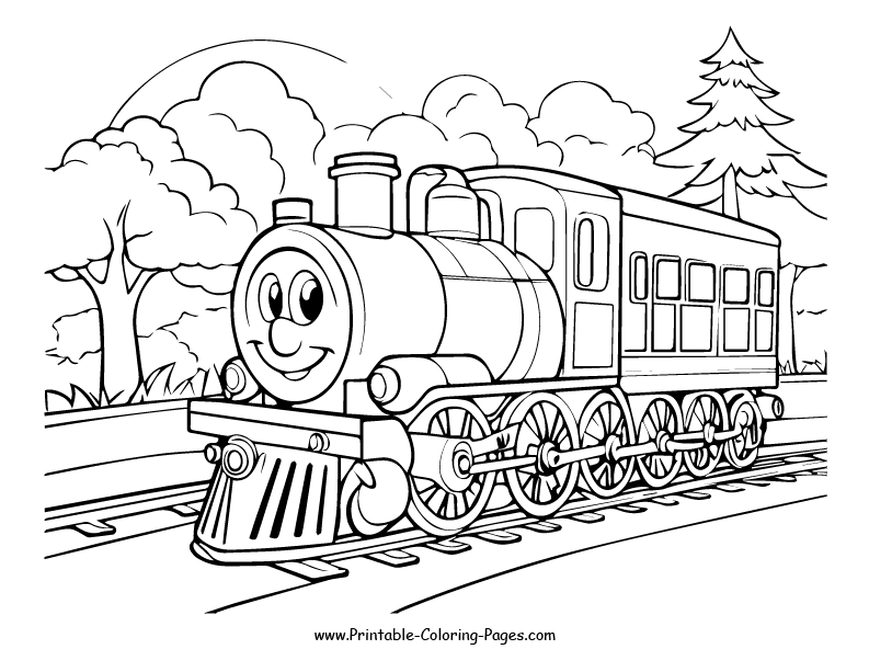 Train www printable coloring pages.com 28