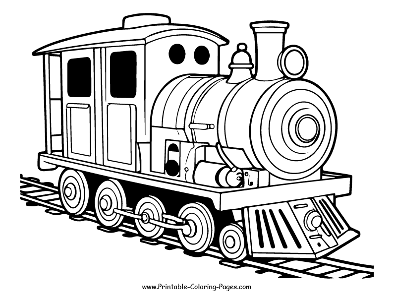 Train www printable coloring pages.com 30