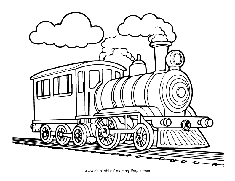 Train www printable coloring pages.com 4