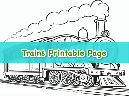 Train Coloring Page