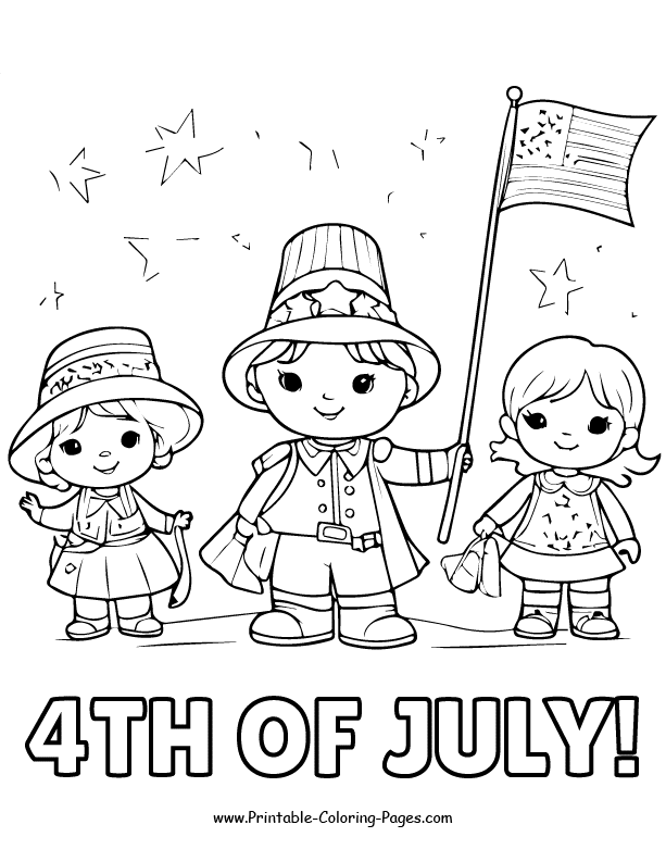 4th July Coloring Page 13