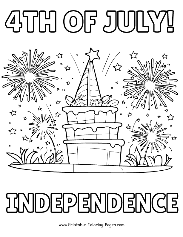 4th July Coloring Page 15