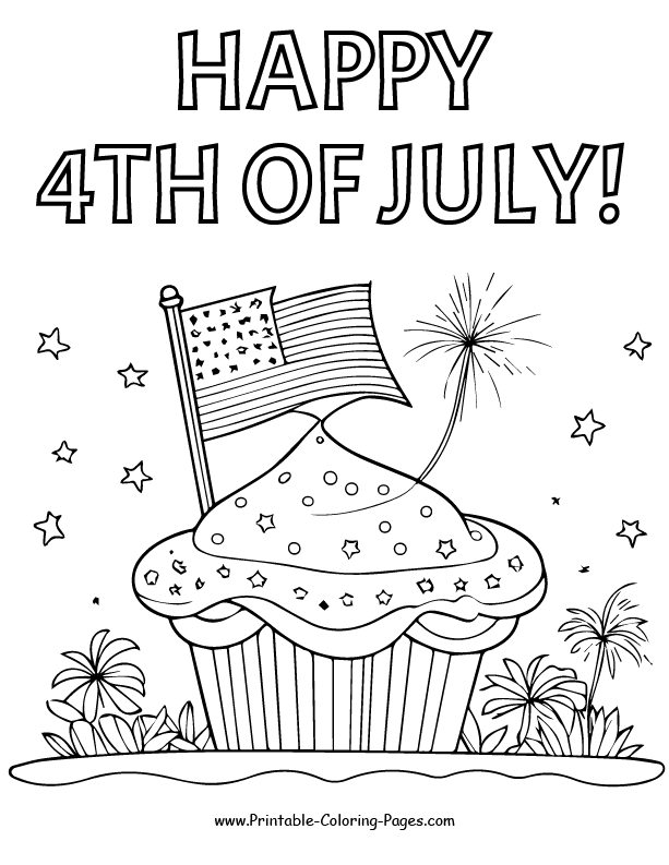 4th July Coloring Page 16