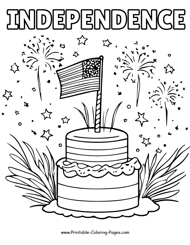 4th July Coloring Page 18