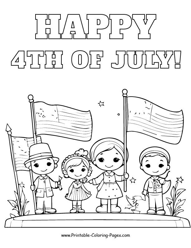 4th July Coloring Page 19