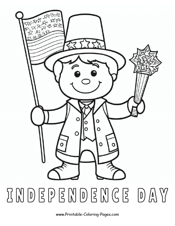 4th July Coloring Page 9