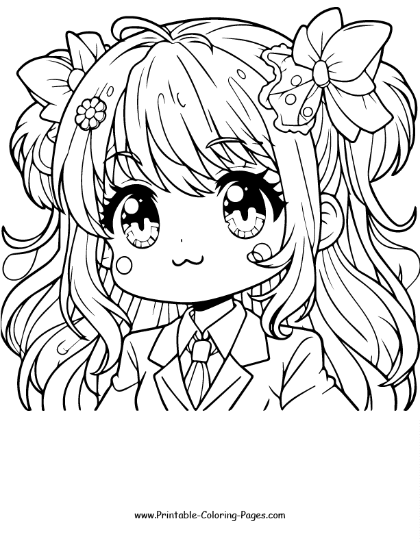 Anime Coloring Page 15