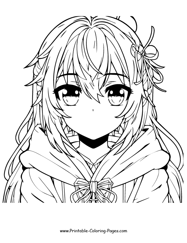 Anime Coloring Page 21