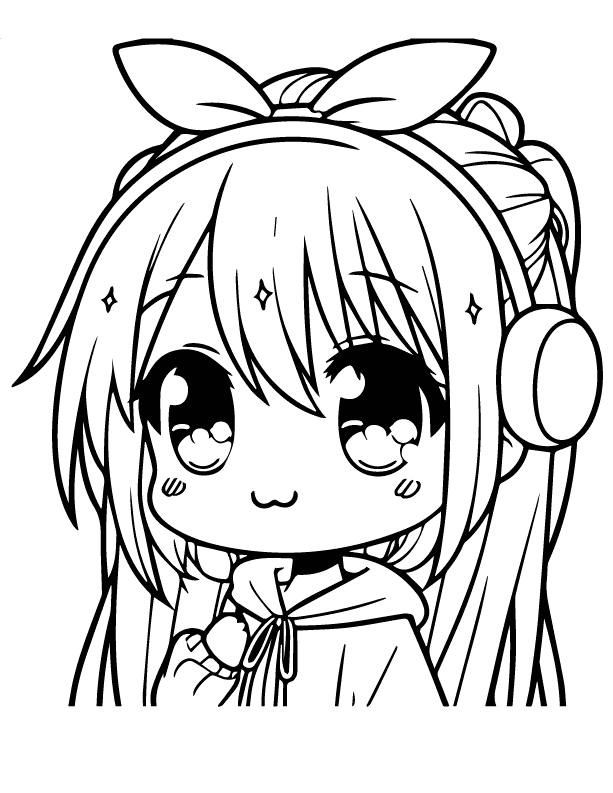 Anime Coloring Page 23