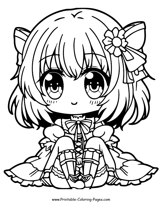 Anime Coloring Page 5