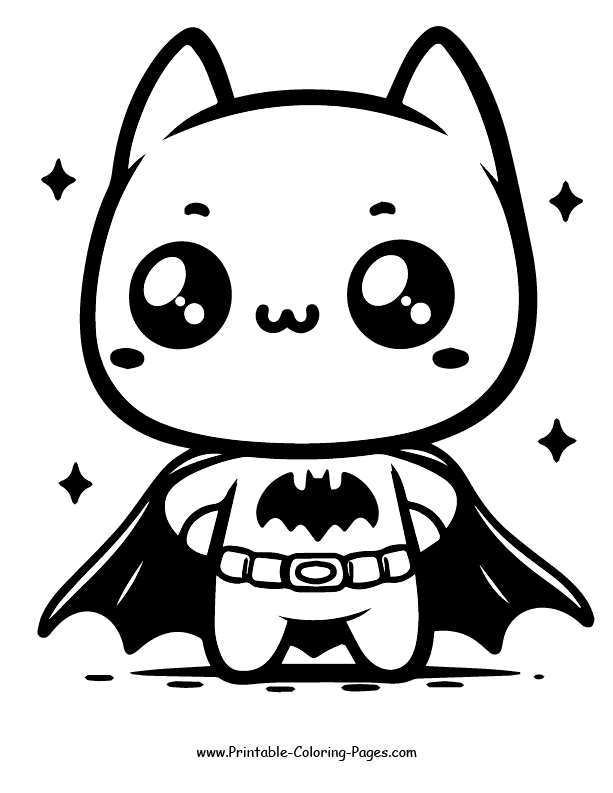 Batman Coloring Page 2